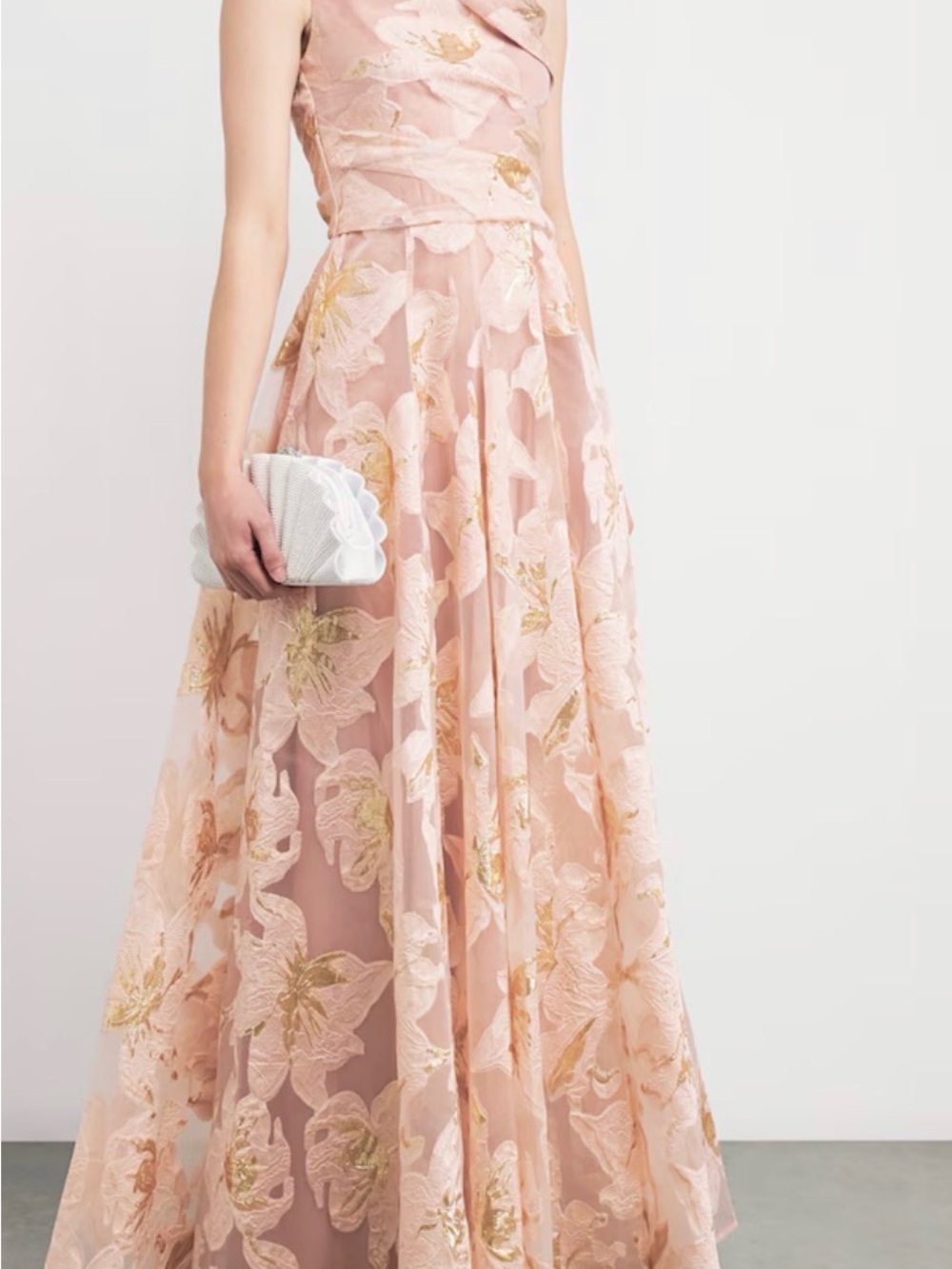 Talbot Runhof - Floral Print Long Dress